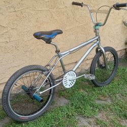 20 INCH 1996 CHROME ROYCE UNION FS SLASH FREESTYLE BMX BICYCLE - READY TO RIDE 
