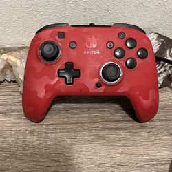 PowerA Enhanced Wired Controller for Nintendo Switch - Red Camo. 