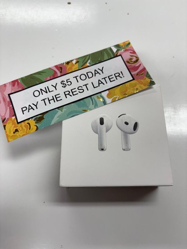Apple Airpods 4 Wireless Headphones New - Pay $5 today and pay the rest later -