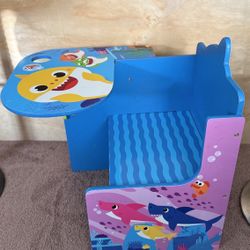 “Baby Shark Kids Desk & Chair – Fun Learning Station!”