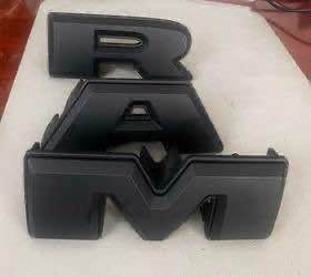 New Dodge RAM Grille Emblem, Black