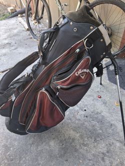 Callaway Big Bertha Carry Stand Golf Bag Men's Black/Burgundy 8-Way Divider