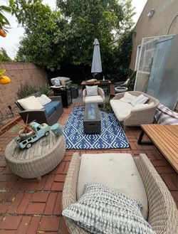Outdoor Patio Furniture Set – Grill, Sofas, Chairs, Tables & Fire Pit