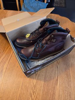 Georgia Giant G6374 Brown Leather Steel Toe Work Boots Men's 15W