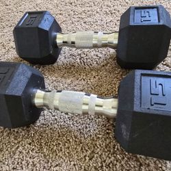 15 Lbs DUMBBELLS 
