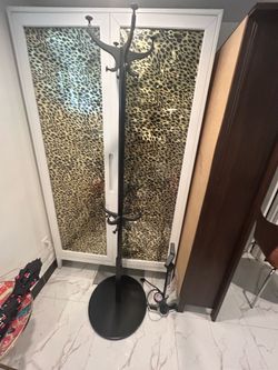 IKEA black clothes rack $10