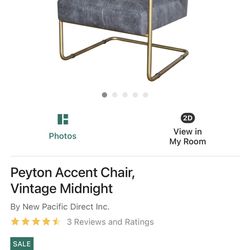 Peyton Accent Chair Vintage Midnight