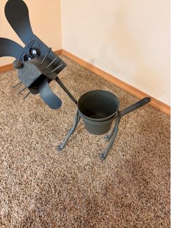 Metal Art Dog Sculpture Dog Planter