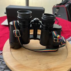 Vintage Luna 2899 Binoculars With Case 