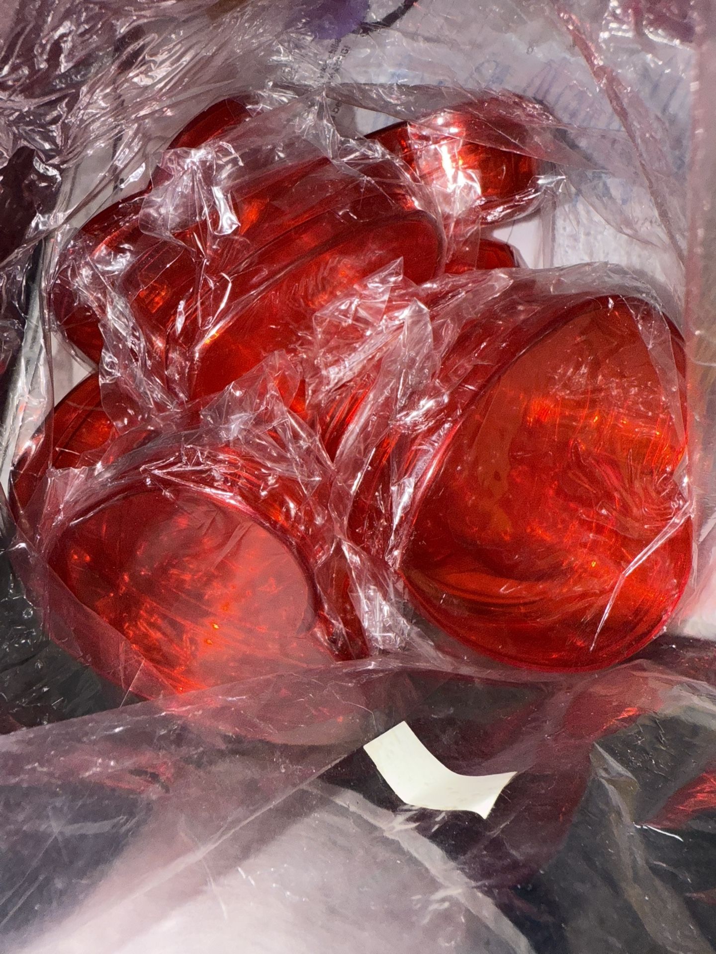 Red Heart Shaped Containers