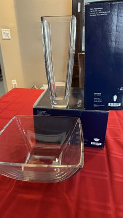 Mikasa Vase & Bowl glass Panache