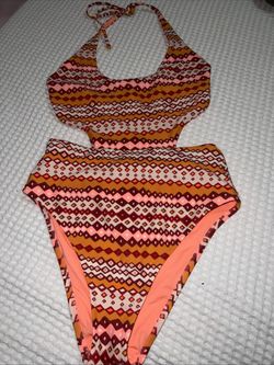 Colorful Geometric One Piece Aerie Médium