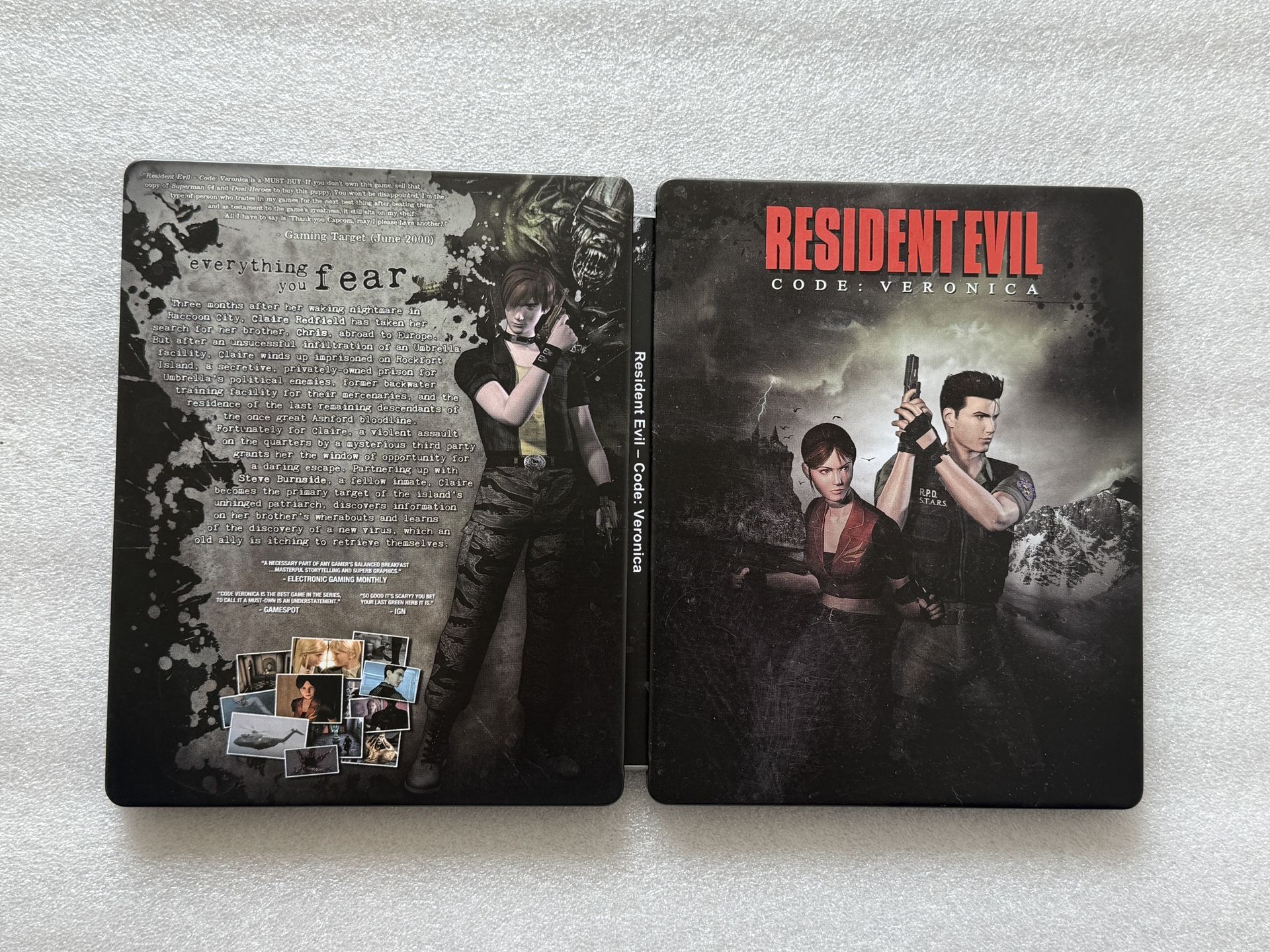 Resident Evil Code Veronica Classic Edition Custom Steelbook/SteelUp PS2/PS3/Xbo