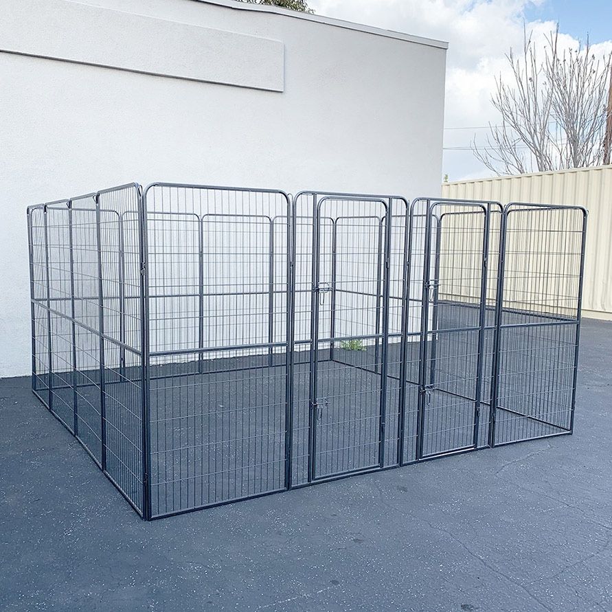 $360 (Brand New) Heavy duty 10x10x5ft tall pet playpen 16-panel dog crate kennel exercise cage fence