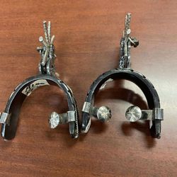 Nuevas espuelas Charras súper finas de acero Monel