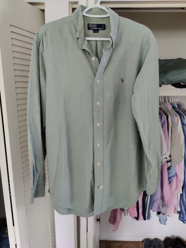 Ralph Lauren Shirt Large Green
