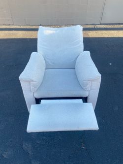 Boucle Gray Recliner Chair