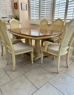 Antique dining table set