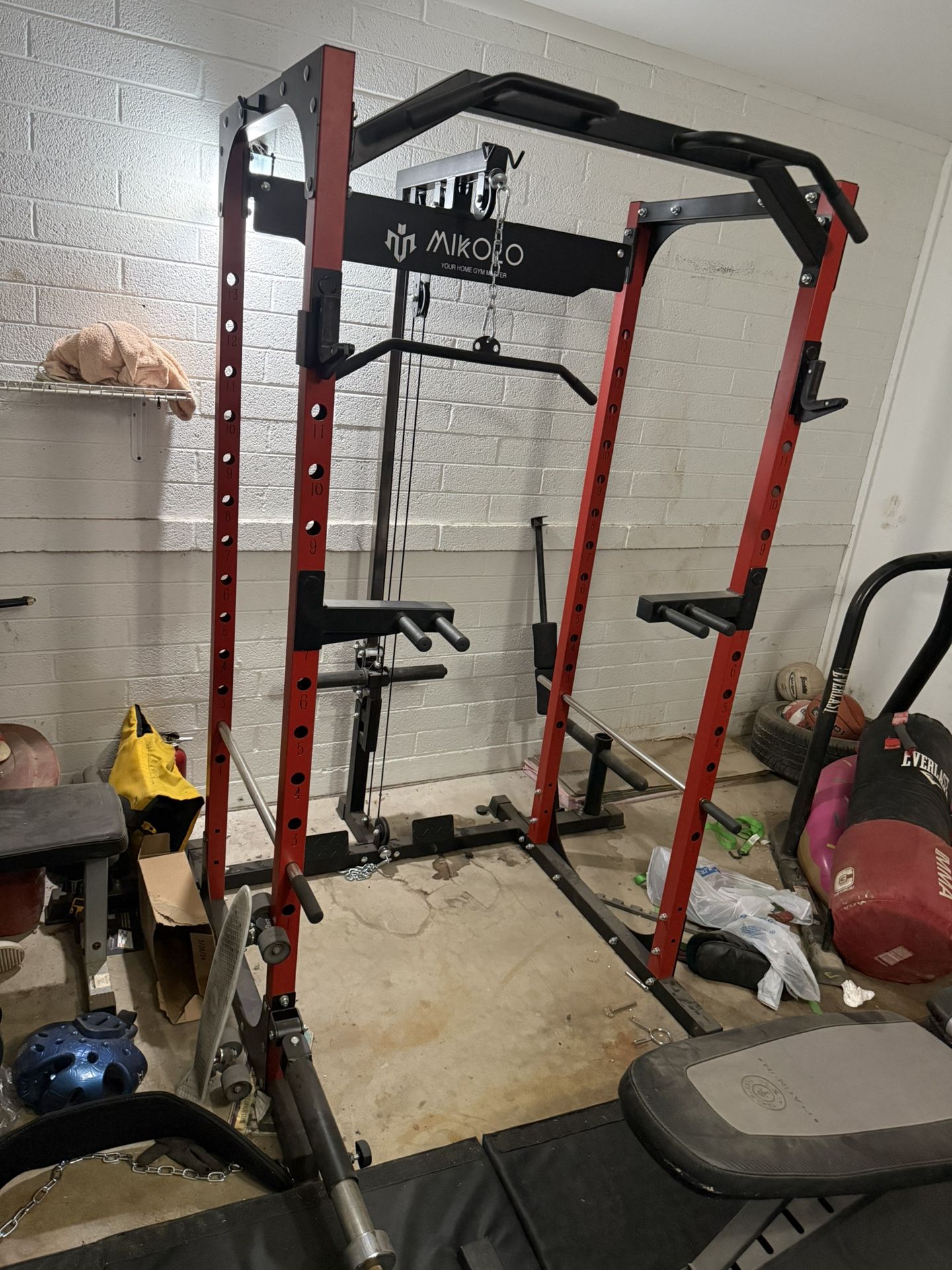 Weight Rack With Lat Pulldown