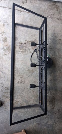 Black Metal Frame Pendant Light Fixture
