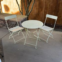 Cafe Table And Chairs Patio Furniture Set