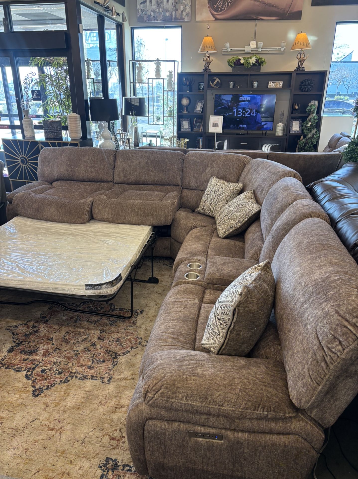 Power Reclining Sleeper Sectional