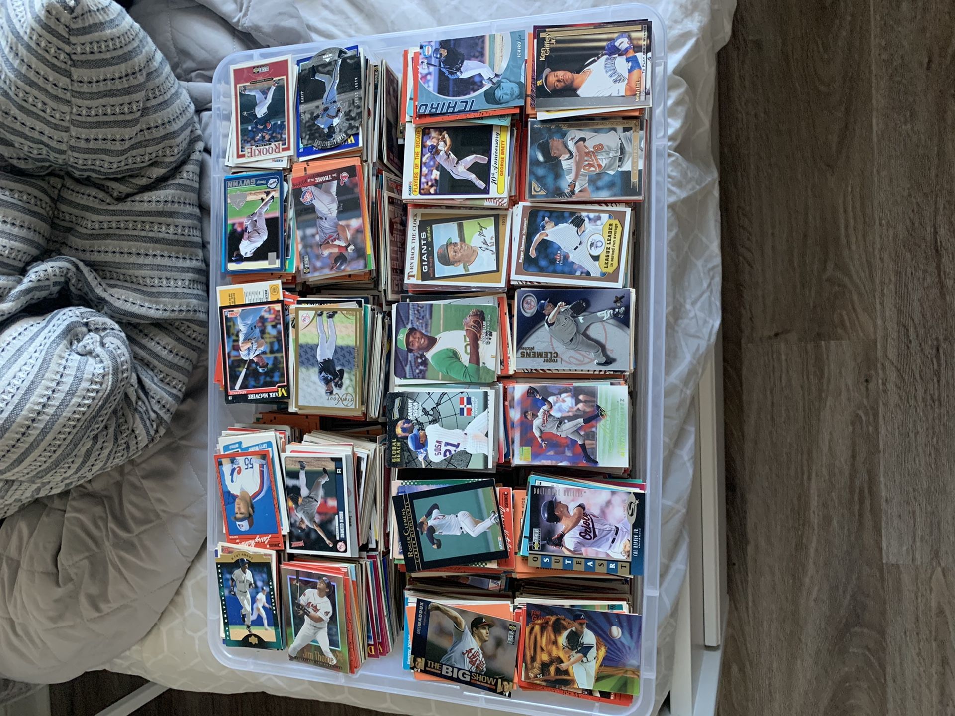 Baseball card collection from the 80s, 90s, and early 2000s