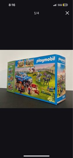 77 piece Playmobil Pony Café Toy 4-10 years
