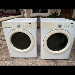 24 in. White Washer and Dryer Combo with 2.3 cu. ft. Front Load Washer & 3.88 cu. ft. 240-Volt Heat Pump Electric Dryer