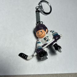 Rare Mighty Ducks X Disney 1986 Keychain