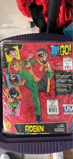 Teen Titans Go Robin Child Costume Small