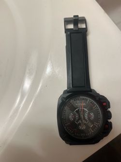 Diesel Bamf Chronograph Black Silicone Watch