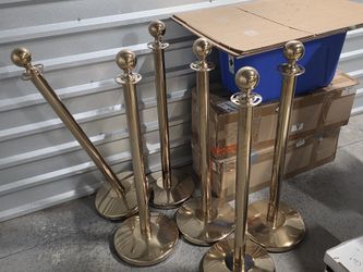 6-Pack Stainless Steel Stanchions