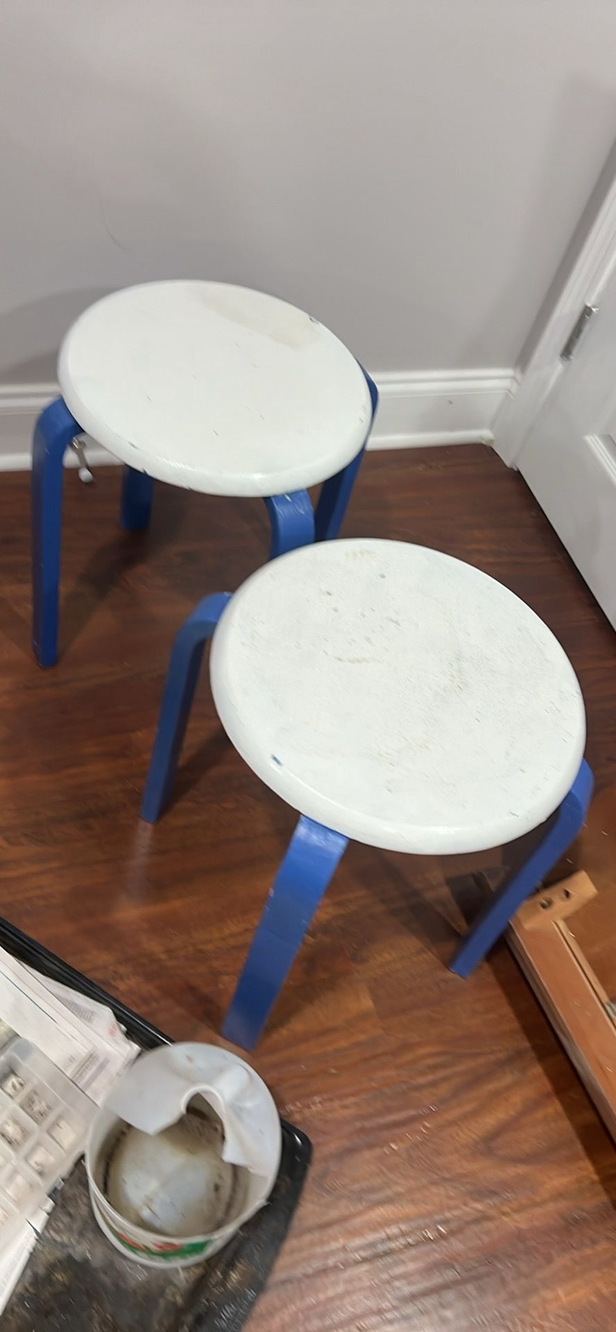 Set Of 2 Sturdy Stools Or Tables - Wood