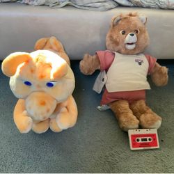 A Vintage Teddy Ruxpin And His Friend  grubby