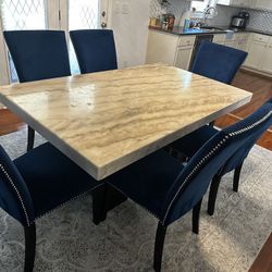 Marble Table With Chairs 