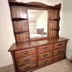 Vintage Wooden Bedroom Set