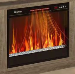 Bestier L(contact info removed)a 23x17 inches ” Electric Fireplace Insert - Black