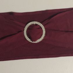 100 Burgundy Chair Sashes 