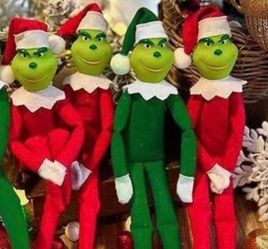 Elf On The Shelf Green Grinch Cash Only Xmas Kids Elf Cam