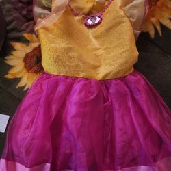 Disney Jakks Pacific Fancy Nancy Dress Girl's Party Dress Up Halloween Size 4-6x

