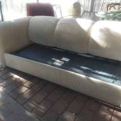 Free Couches. Couch Bed And Recliner I Have Cushions Inside To Keep Clean