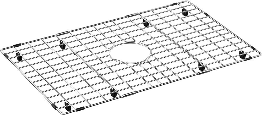 Sink Protectors and Sink Bottom Grid for Kitchen,Sink Grate with Center Drain Hole,Stainless Steel