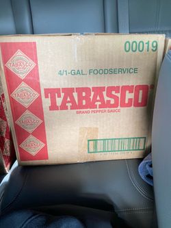 Case of Tabasco sauce