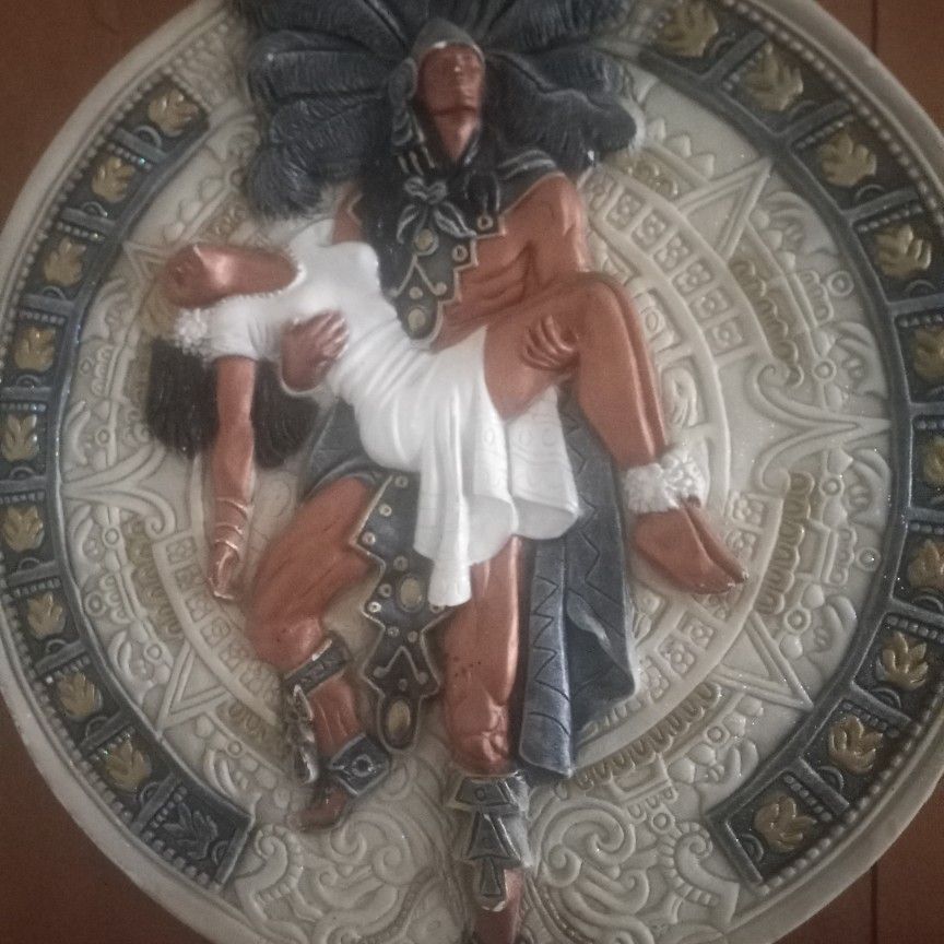 An Azteca Calendar 20 in.Round