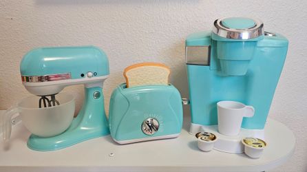 Toy kitchen appliance play set