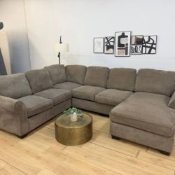 Taupe 4-Piece Sectional Couch by Ashley