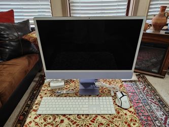 Apple iMac 24" 2021 (256GB SSD, Apple M1, 3.20GHz, 8GB, 8-Core GPU) Blue