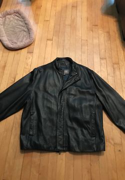 Men's leather jacket XL