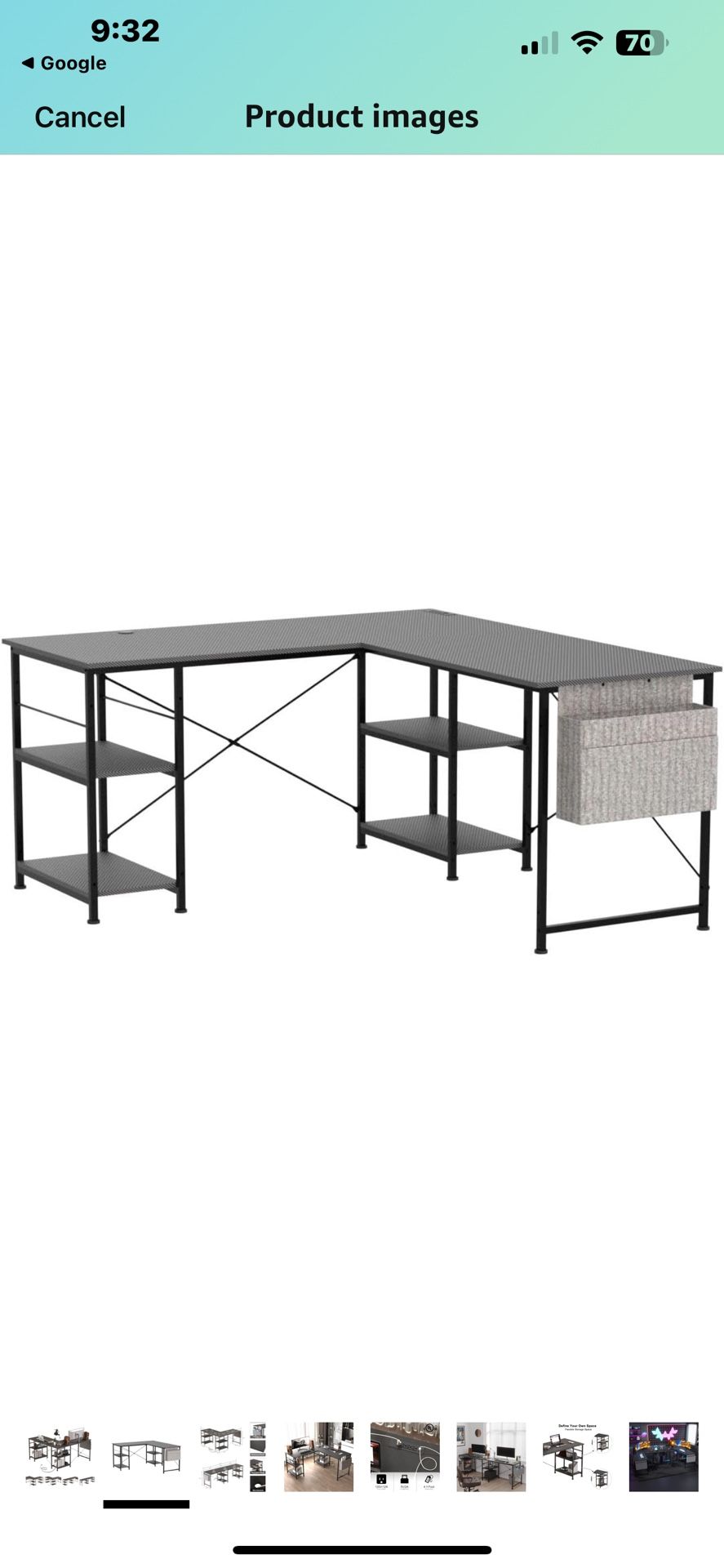Brand New L-Shaped Office Desk – Modern Corner Desk, In Box